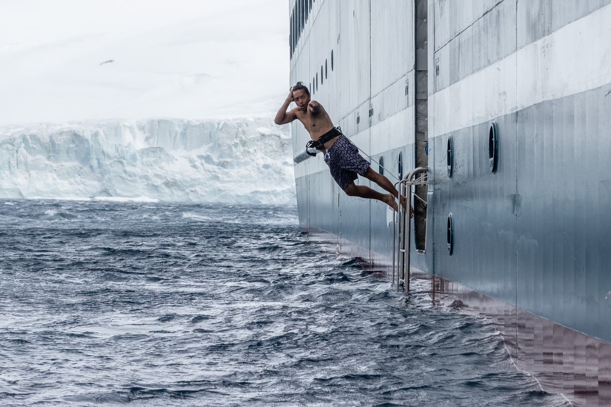 Swimming in the Southern Ocean